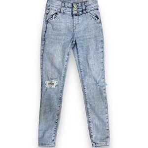 Thereabouts REVAMPED Jeggings Jeans Girls 10 Blue Pockets Casual Tiger Skinny